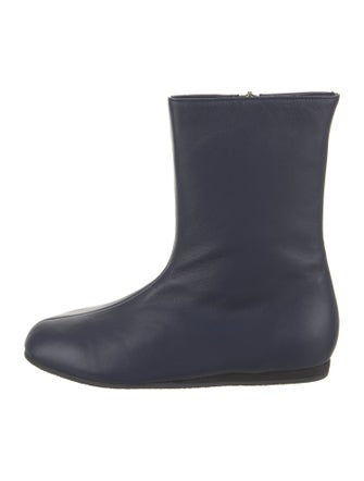 Tibi Leather Lace-Up Boots