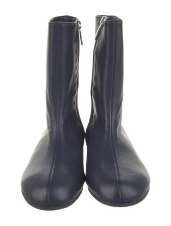 Tibi Leather Lace-Up Boots