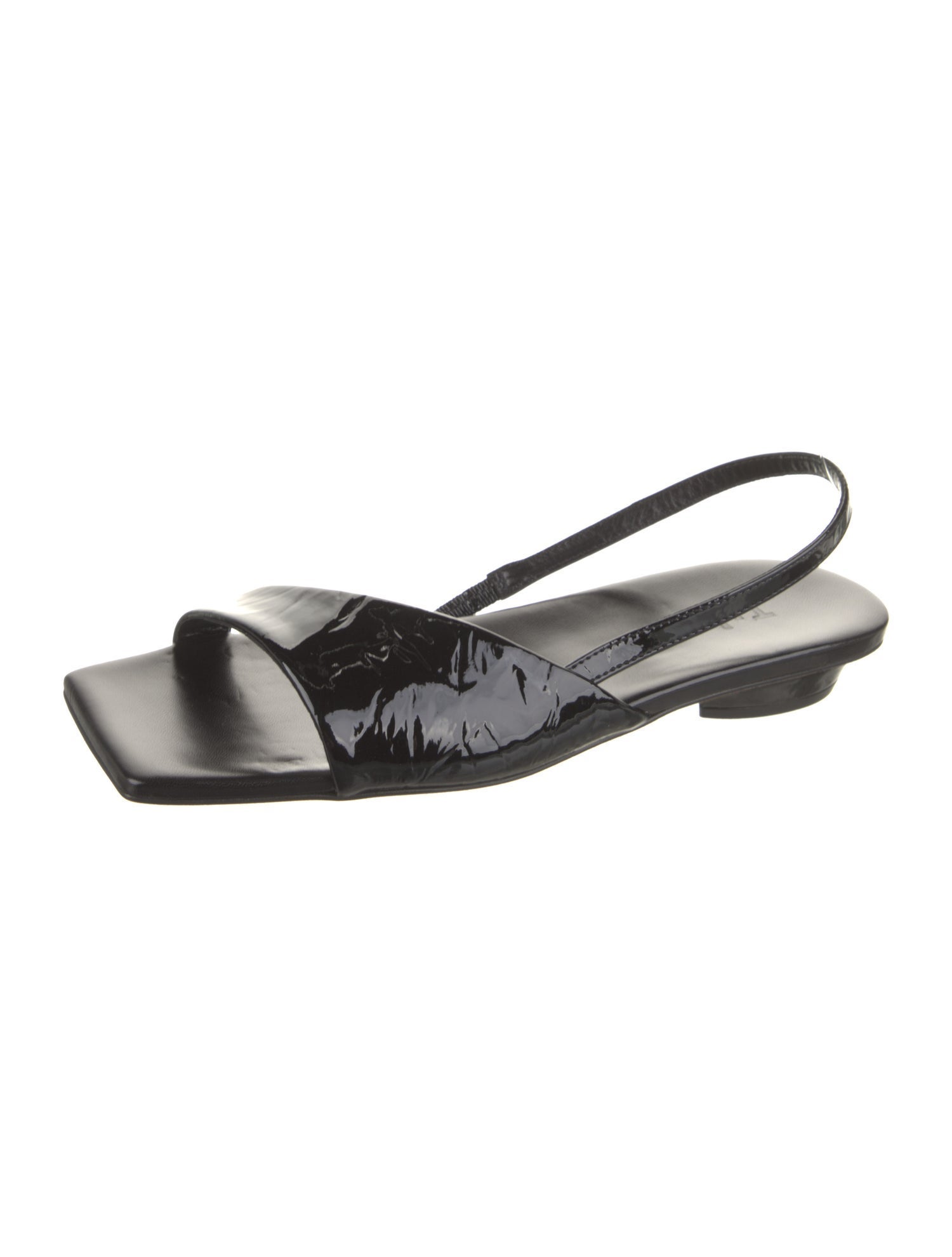 Tibi Patent Leather Slingback Sandals