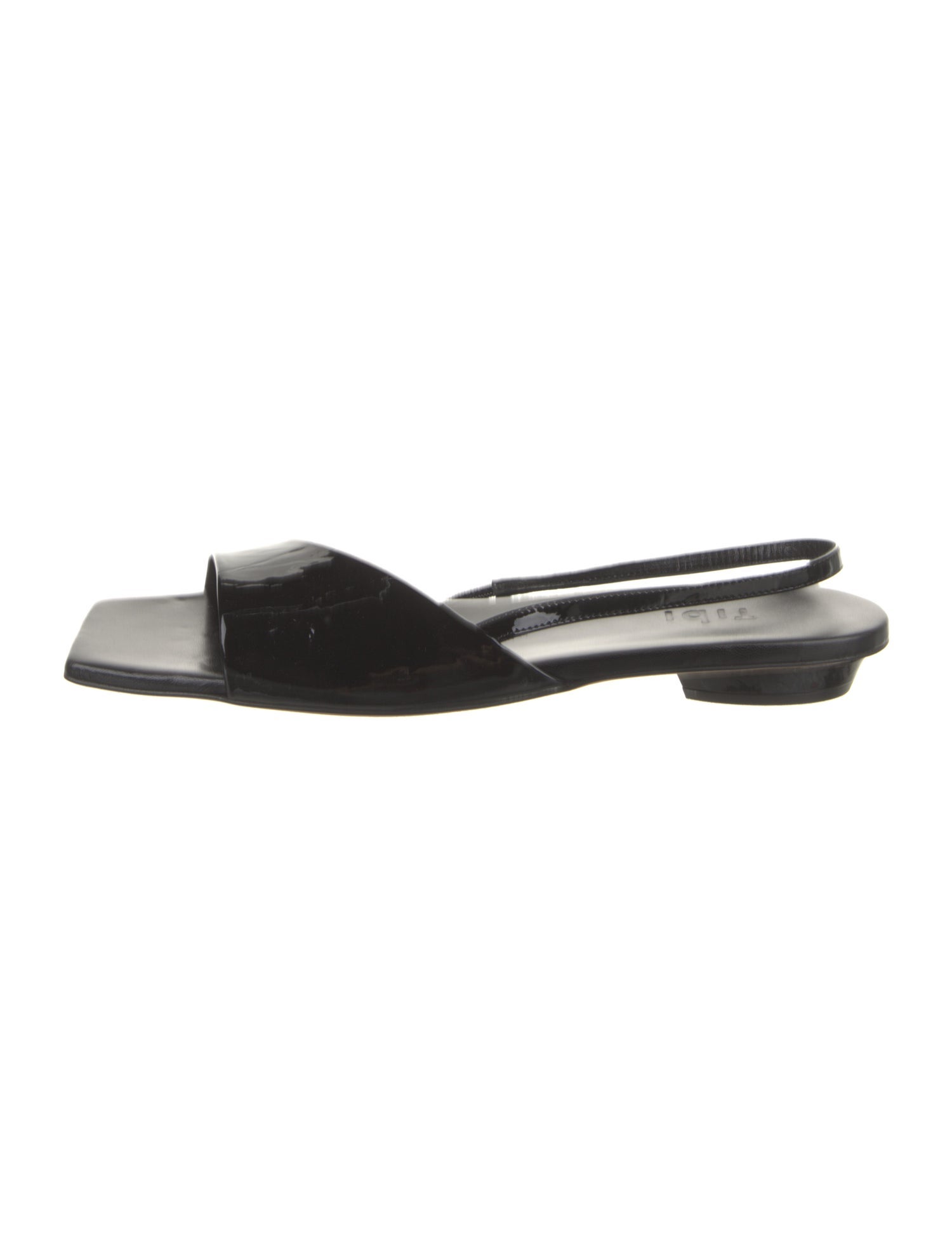 Tibi Patent Leather Slingback Sandals