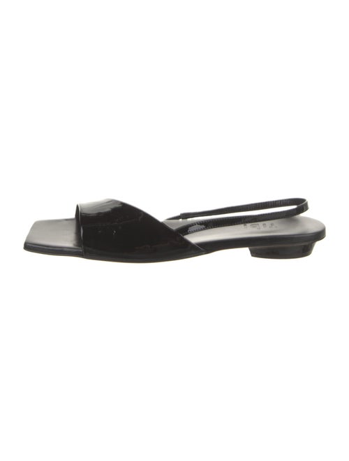 Tibi Patent Leather Slingback Sandals