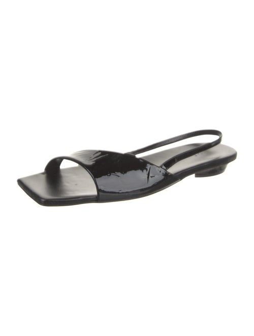 Tibi Patent Leather Slingback Sandals