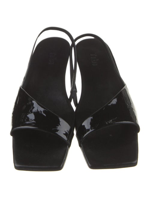 Tibi Patent Leather Slingback Sandals