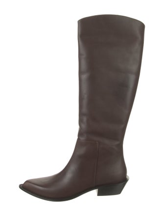 Tibi Leather Riding Boots