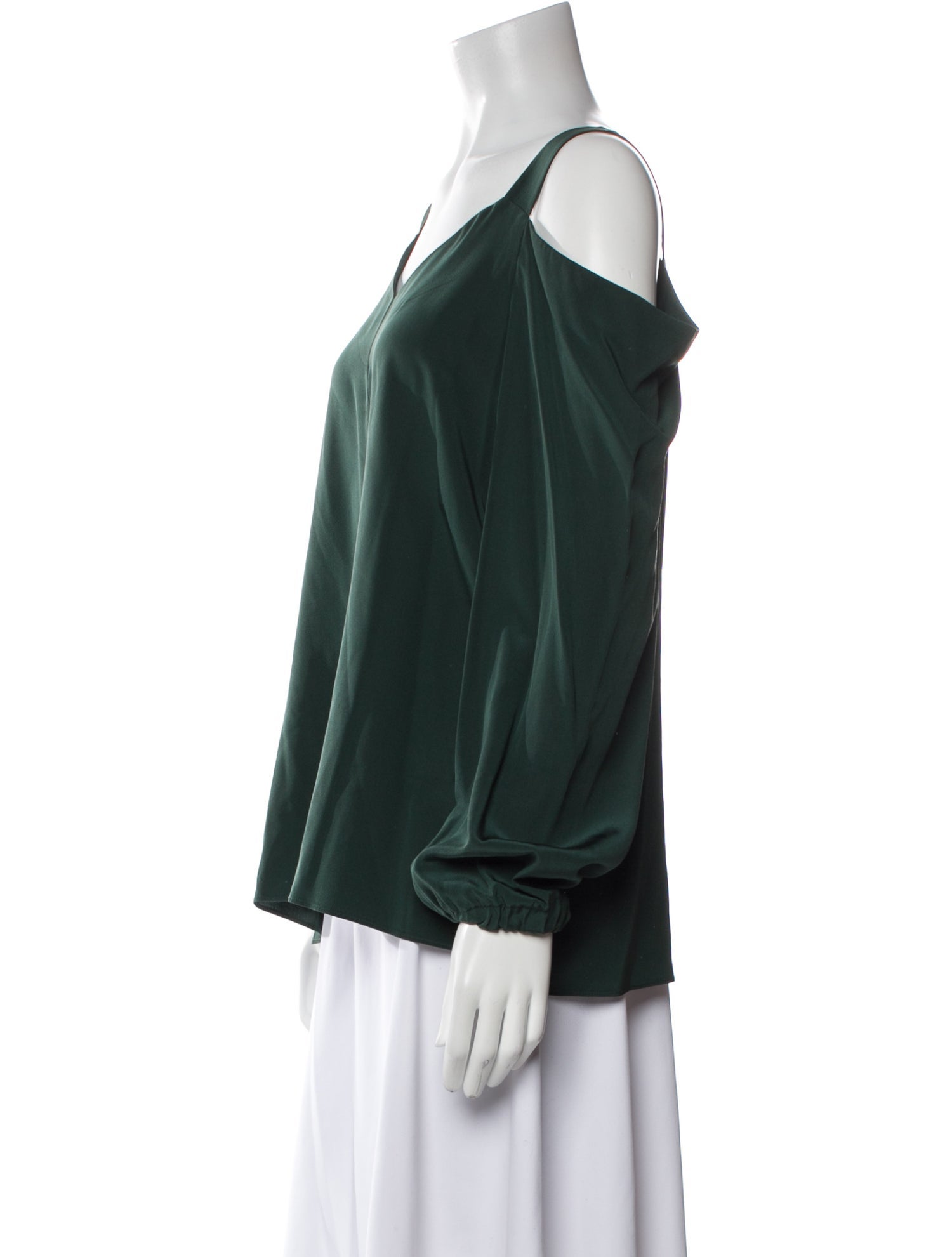 Tibi Silk V-Neck Blouse