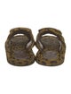 Tibi Ponyhair Animal Print Slides