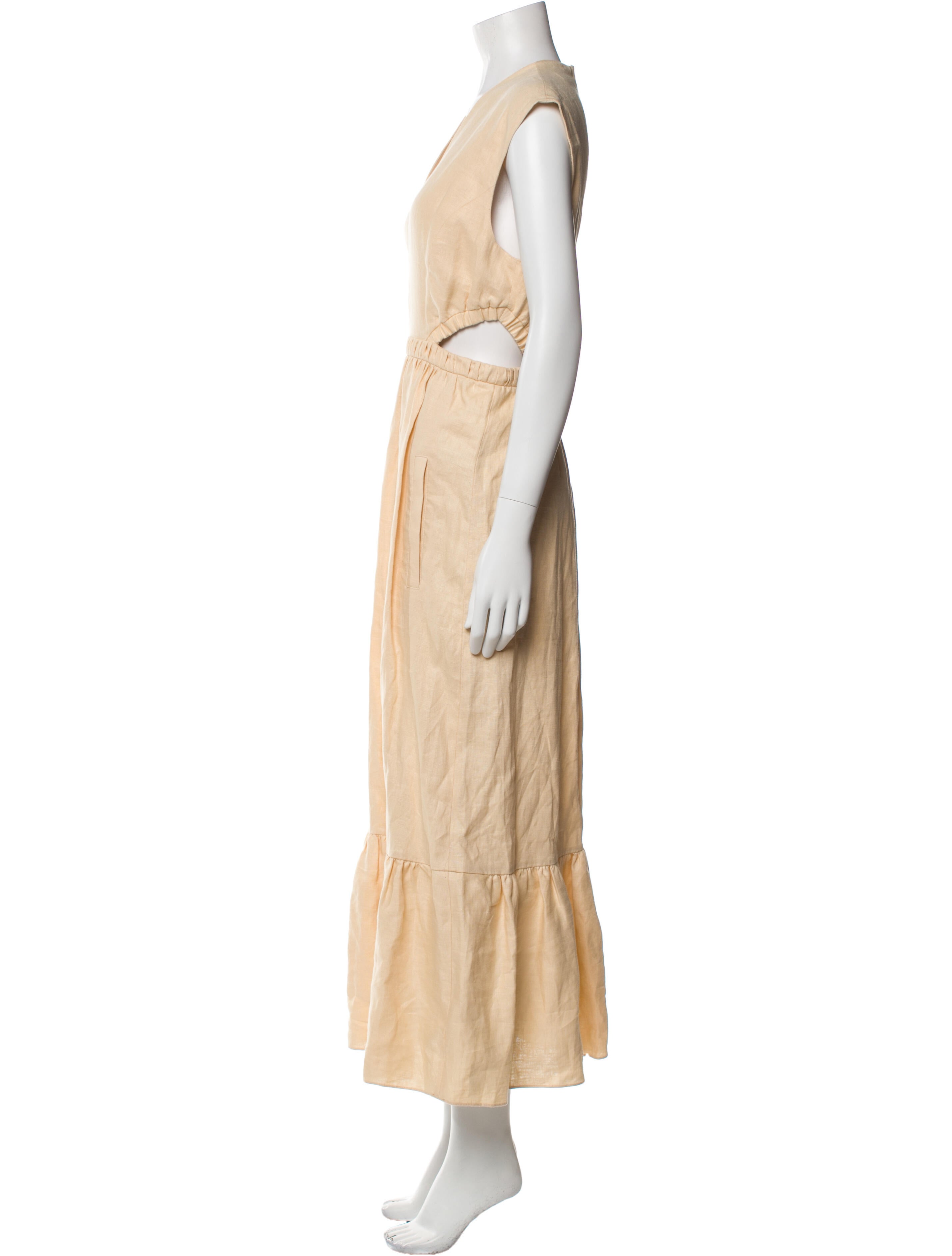 Tibi Linen Long Dress