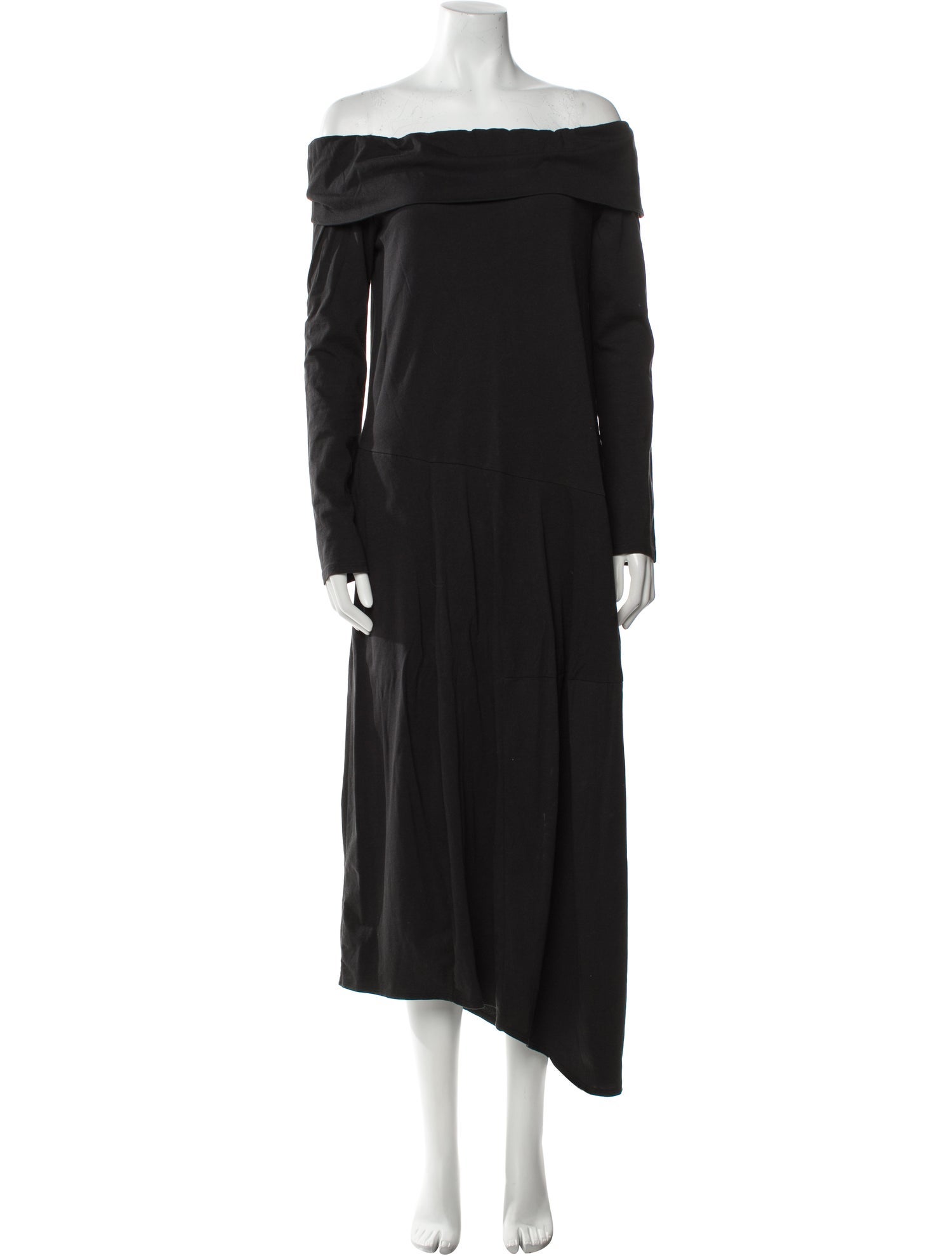 Tibi Off-The-Shoulder Midi Length Dress