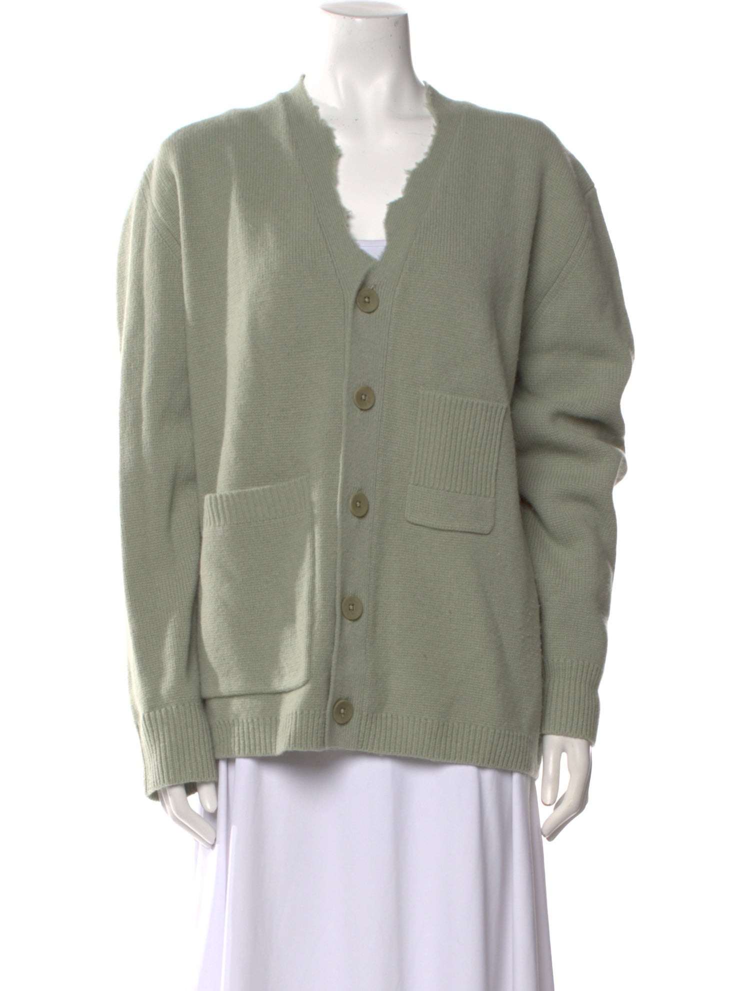 Tibi Lambswool V-Neck Sweater