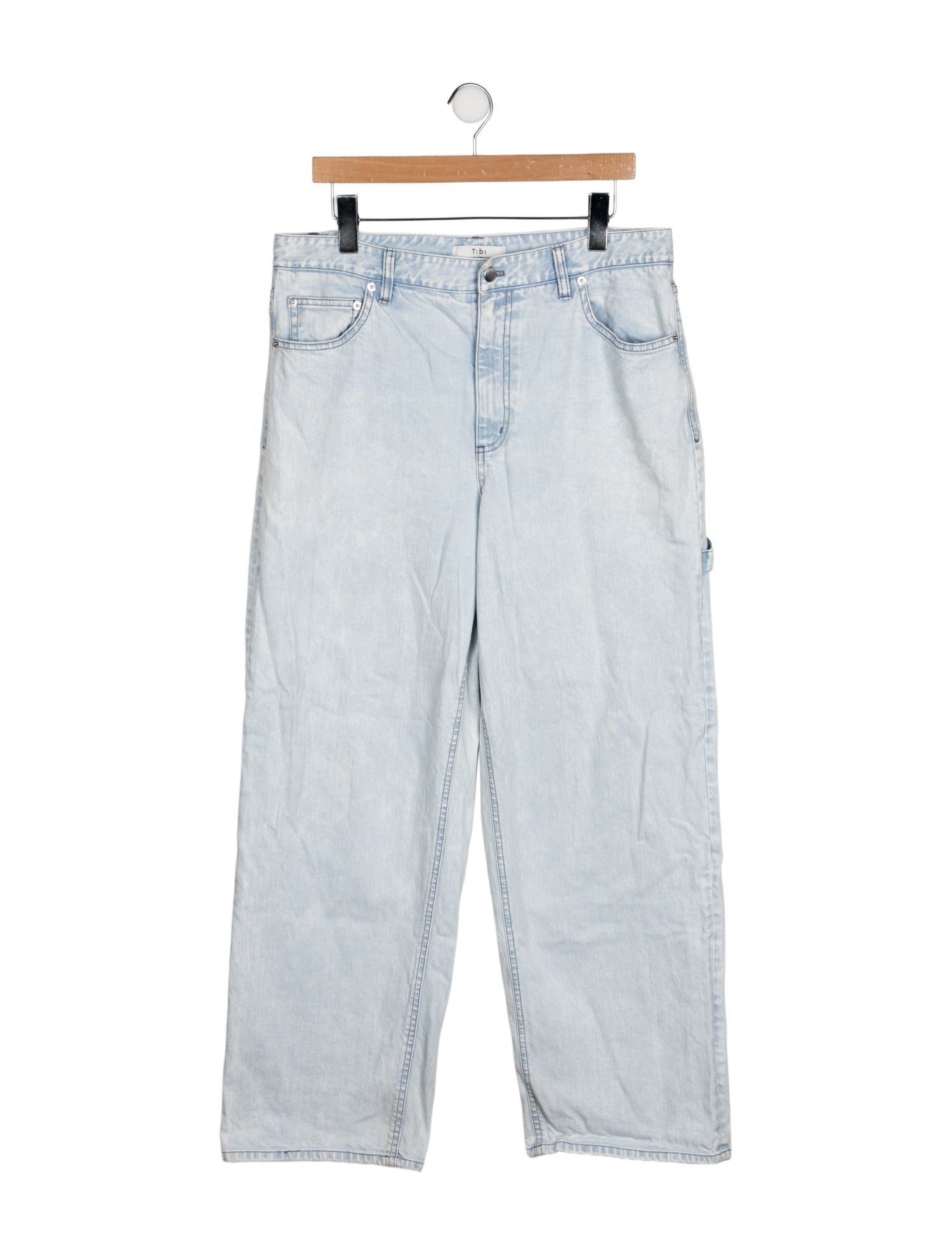 Tibi High-Rise Wide Leg Jeans