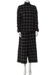 Tibi Virgin Wool Plaid Print Pant Set