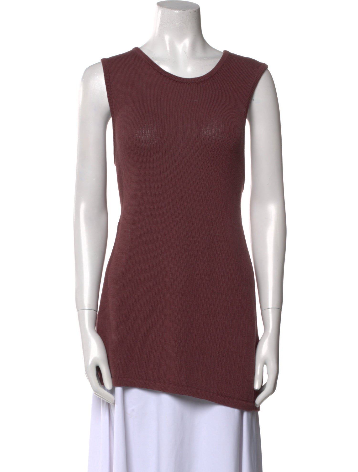 Tibi Scoop Neck Sleeveless Top