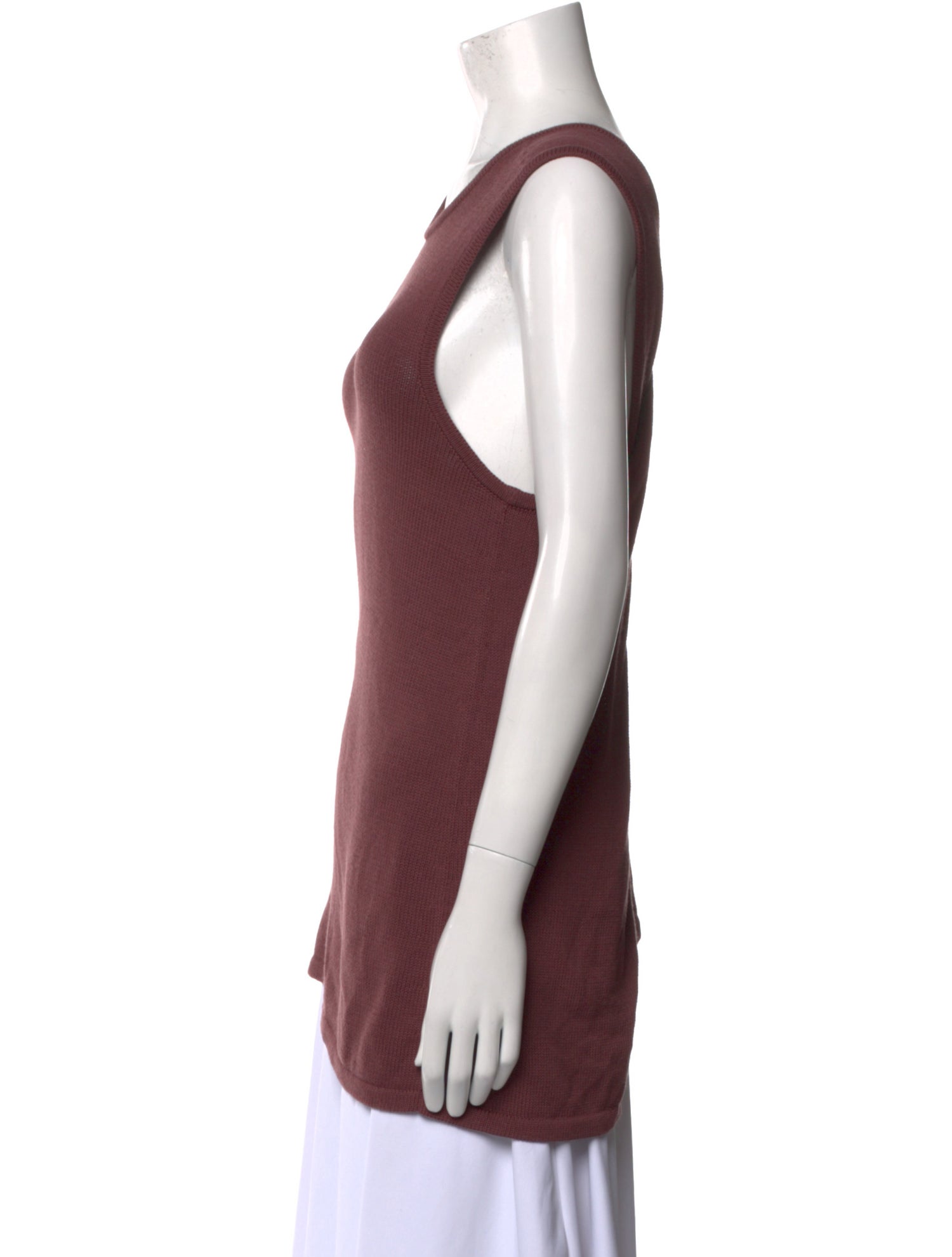 Tibi Scoop Neck Sleeveless Top