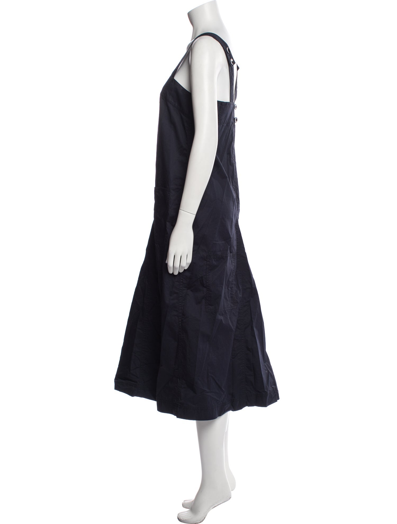 Tibi Square Neckline Long Dress