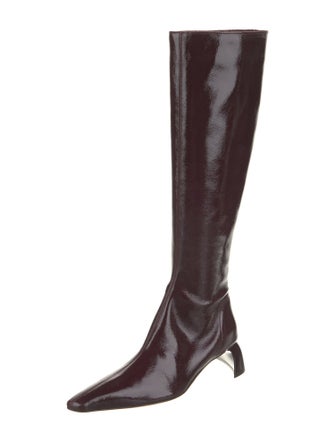 Tibi Patent Leather Riding Boots