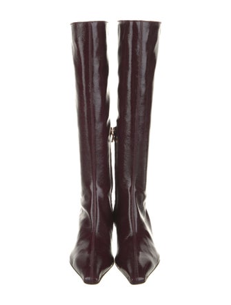 Tibi Patent Leather Riding Boots