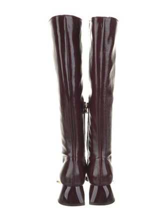 Tibi Patent Leather Riding Boots