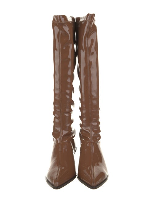 Tibi Patent Leather Riding Boots