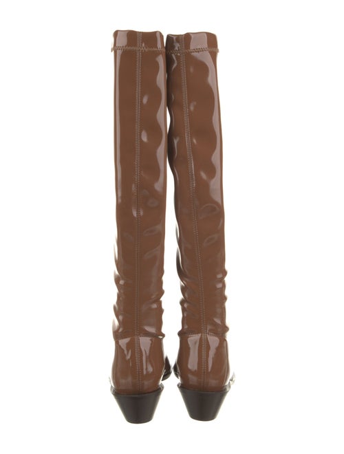 Tibi Patent Leather Riding Boots