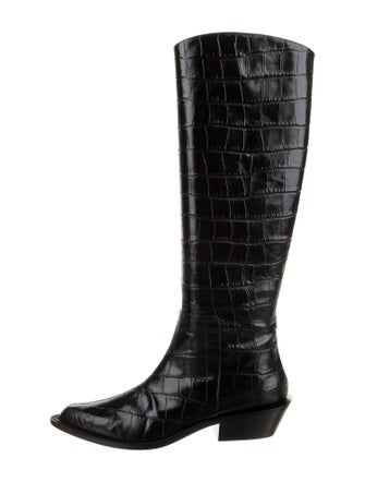 Tibi Leather Riding Boots