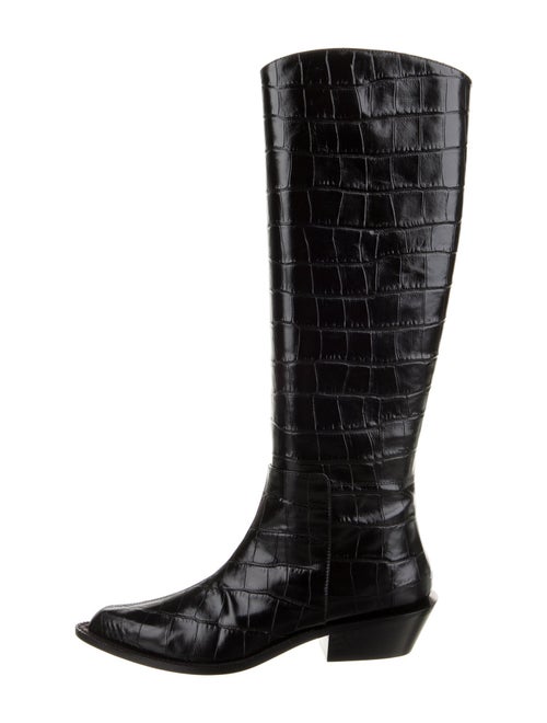 Tibi Leather Riding Boots