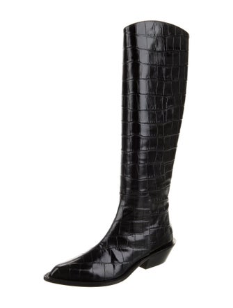 Tibi Leather Riding Boots