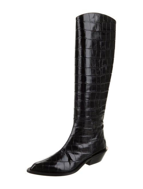 Tibi Leather Riding Boots