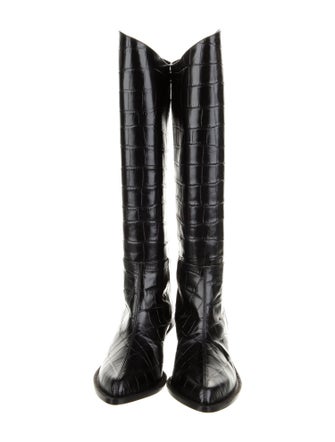 Tibi Leather Riding Boots