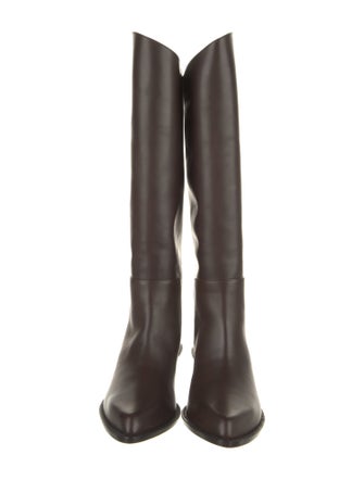 Tibi Leather Riding Boots