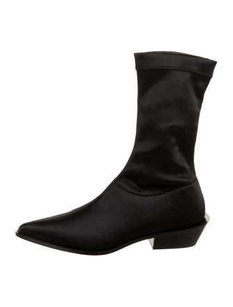 Tibi Satin Sock Boots