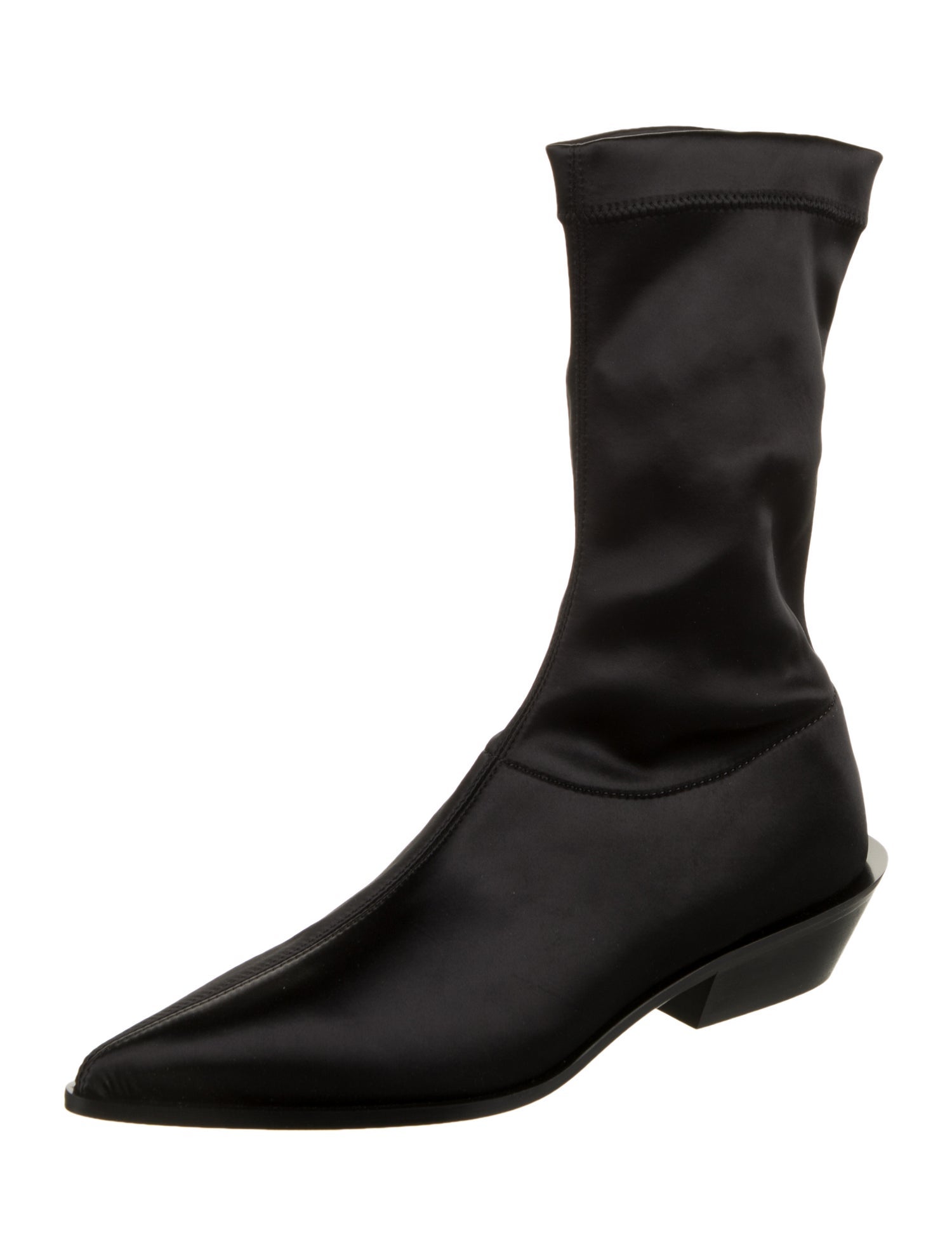 Tibi Satin Sock Boots