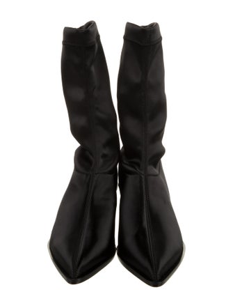 Tibi Satin Sock Boots