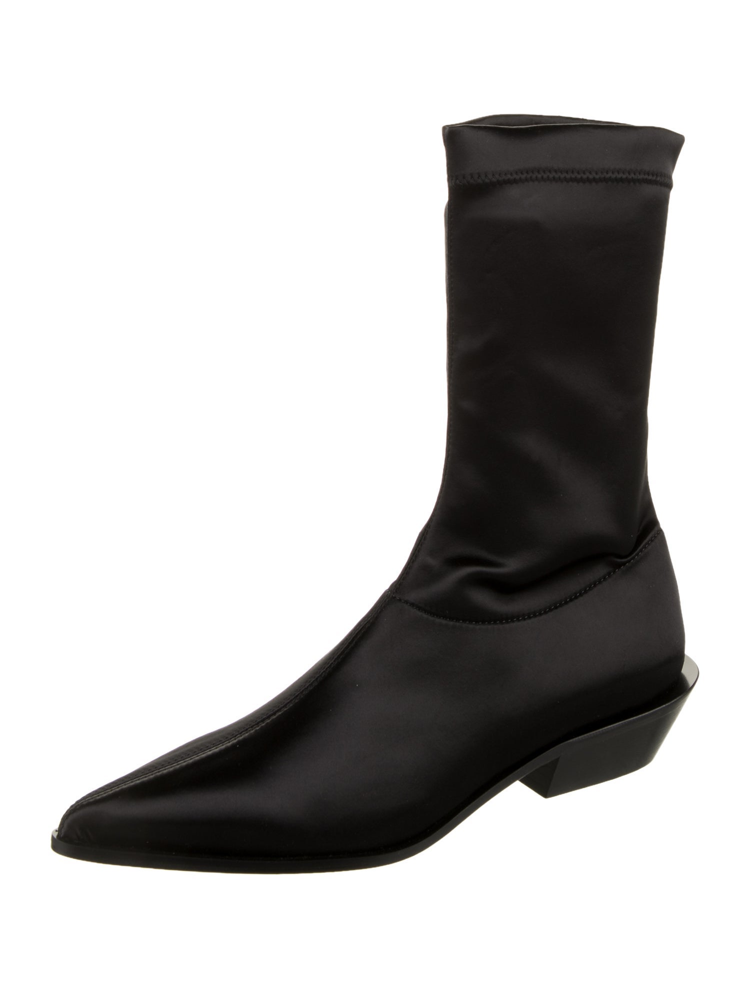 Tibi Satin Sock Boots