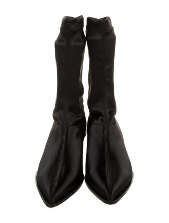 Tibi Satin Sock Boots
