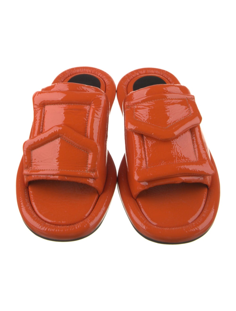 Tibi PVC Slides Orange - image 3