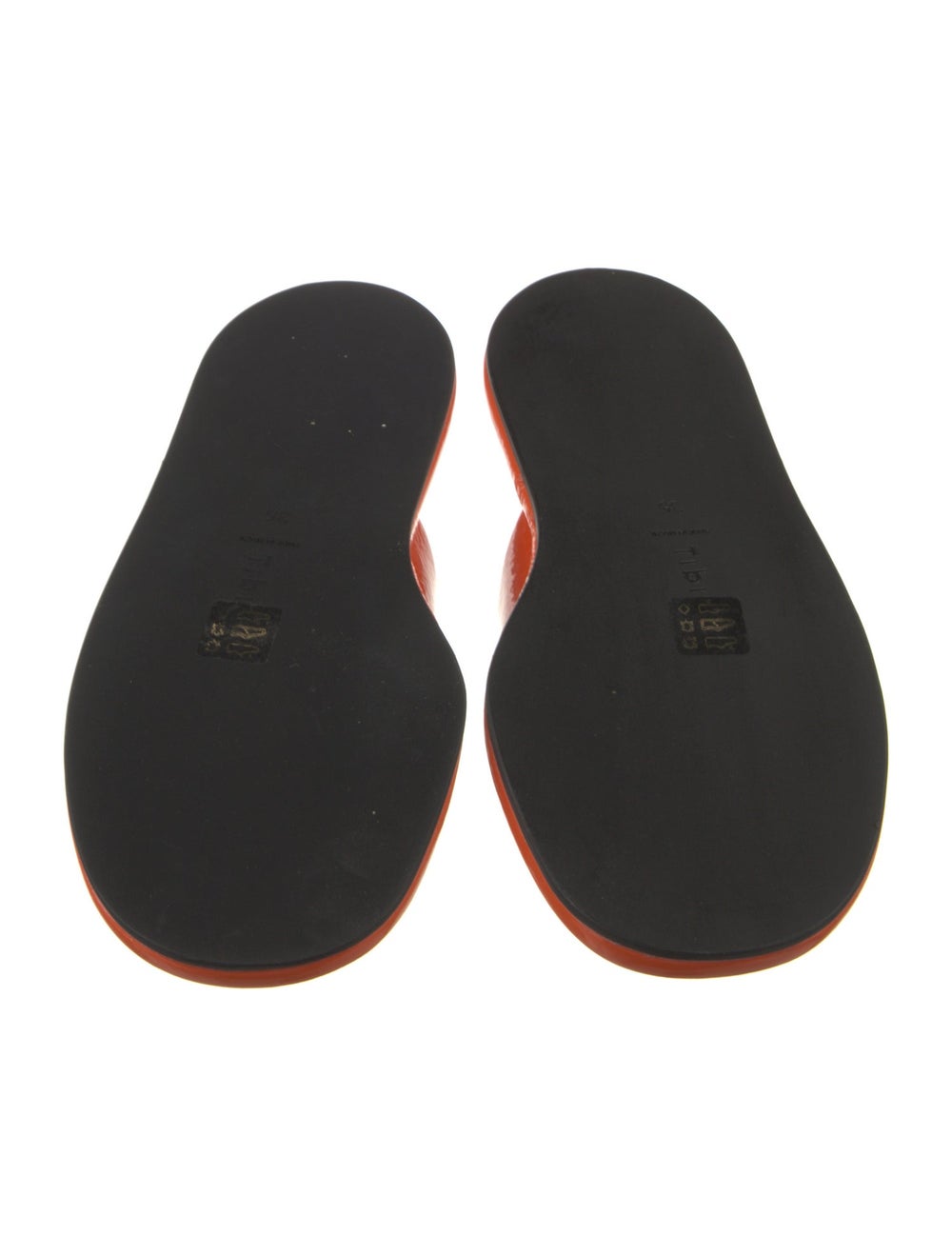 Tibi PVC Slides Orange - image 5