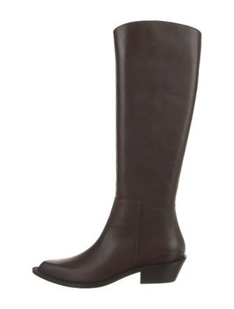 Tibi Leather Riding Boots