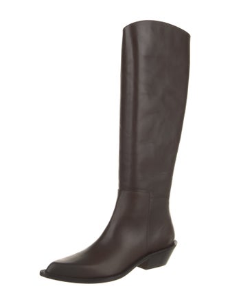 Tibi Leather Riding Boots