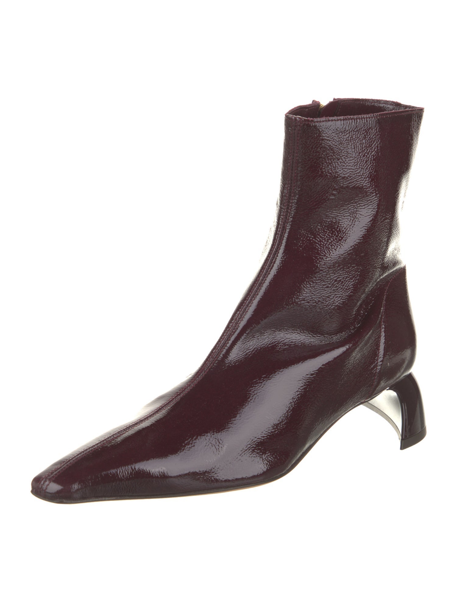 Tibi Patent Leather Sock Boots