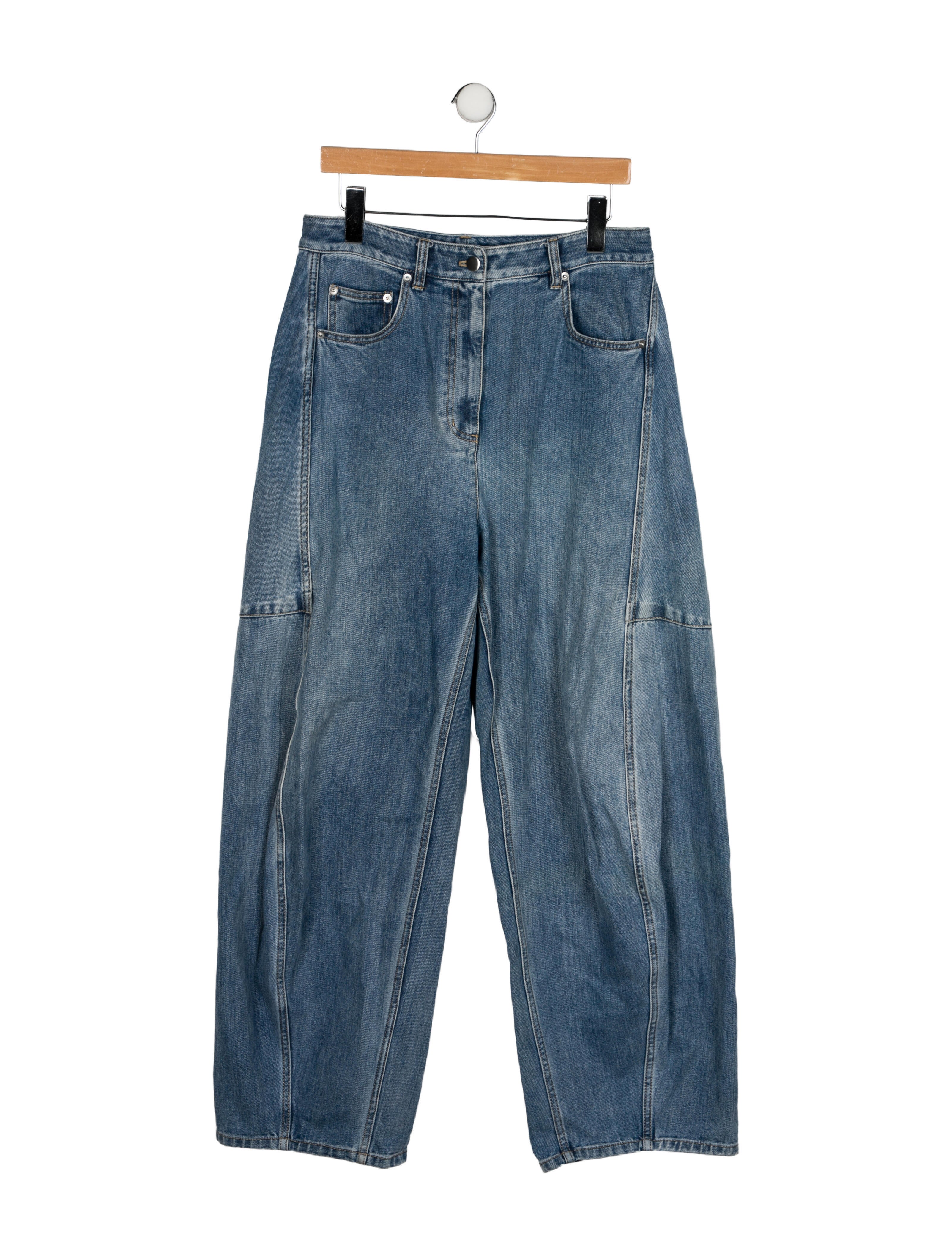 Tibi High-Rise Wide Leg Jeans