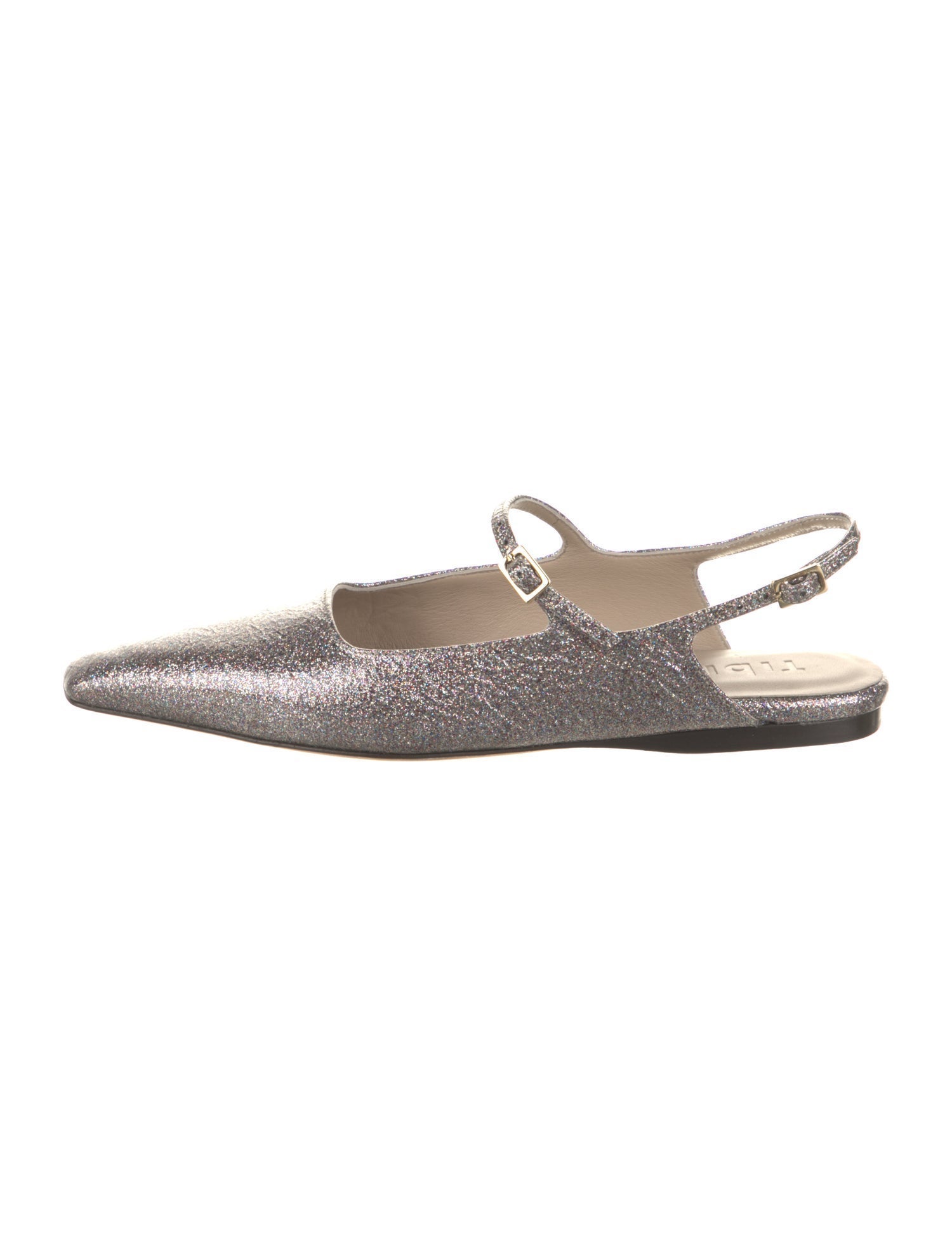Tibi Leather Slingback Flats