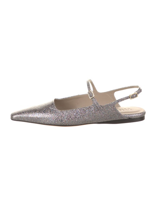Tibi Leather Slingback Flats