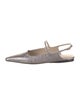 Tibi Leather Slingback Flats