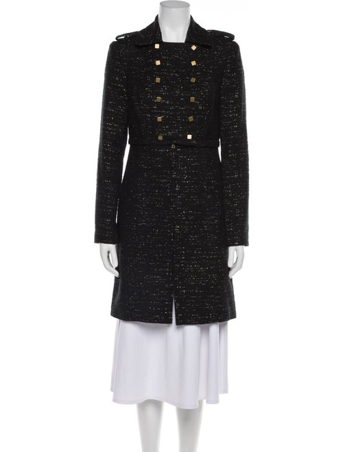 Tibi Tweed Pattern Trench Coat