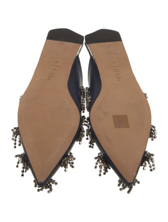 Tibi Satin Floral Print Mules