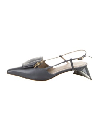 Tibi Leather Slingback Pumps