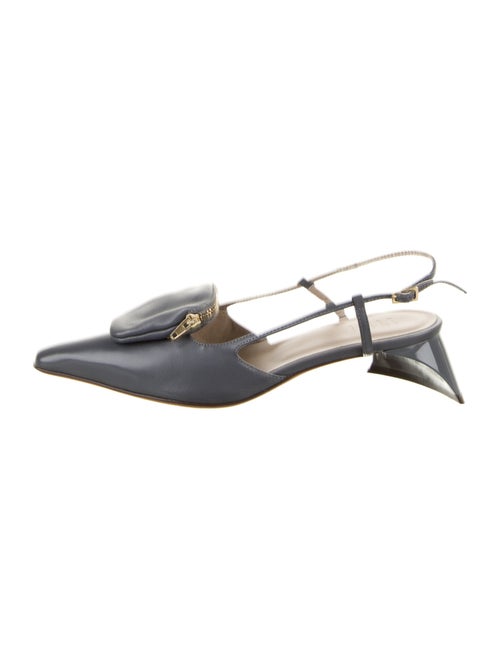 Tibi Leather Slingback Pumps