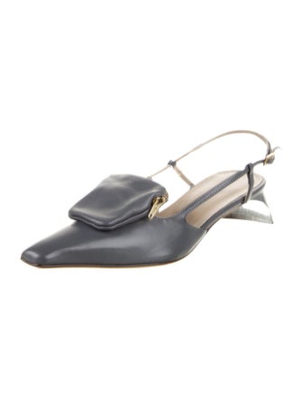 Tibi Leather Slingback Pumps