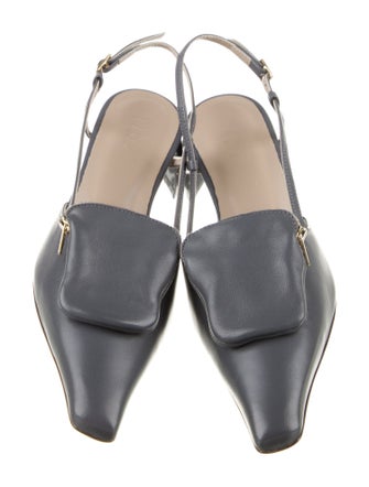 Tibi Leather Slingback Pumps