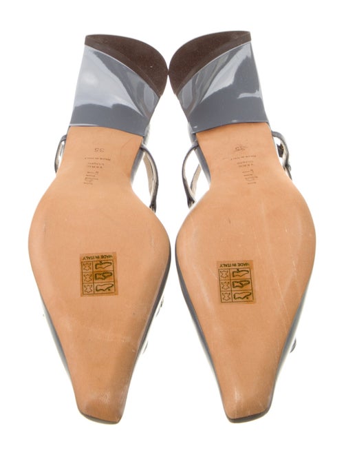 Tibi Leather Slingback Pumps